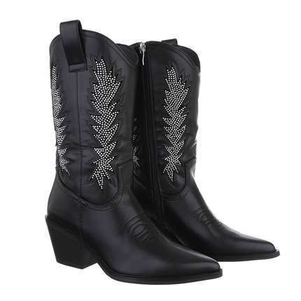 Damen Western- & Bikerboots - black