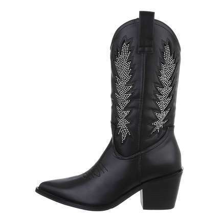 Damen Western- & Bikerboots - black Gr. 38