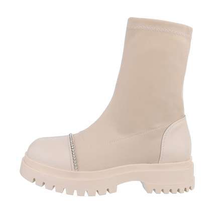 Damen Klassische Stiefeletten - beige