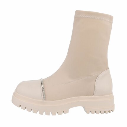 Damen Klassische Stiefeletten - beige - 12 Paar