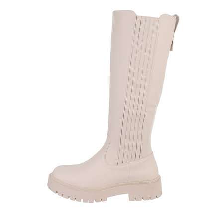 Damen Klassische Stiefel - beige Gr. 41