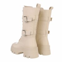 Damen Schnürstiefel - beige