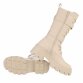 Damen Schnürstiefel - beige