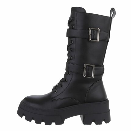 Damen Schnrstiefel - black