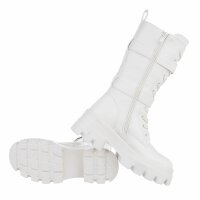 Damen Schnürstiefel - white