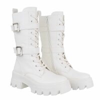 Damen Schnürstiefel - white