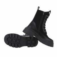 Damen Schnürstiefeletten - black