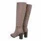 Damen High-Heel Stiefel - khaki