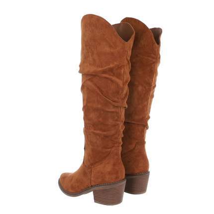 Damen High-Heel Stiefel - camel