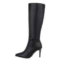 Damen High-Heel Stiefel - blackpu