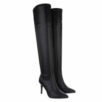 Damen Overknee-Stiefel - blackpu