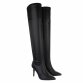 Damen Overknee-Stiefel - blackpu