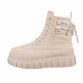 Damen Schnürstiefeletten - beige