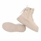 Damen Schnürstiefeletten - beige