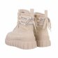 Damen Schnürstiefeletten - beige