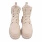 Damen Schnürstiefeletten - beige
