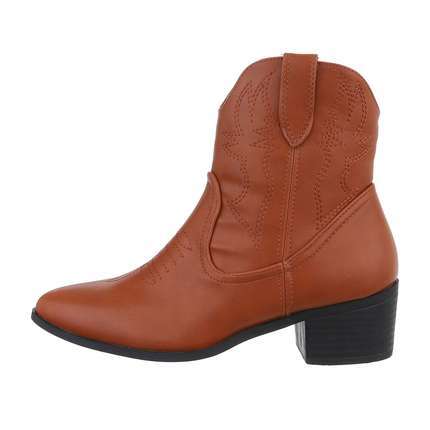 Damen Western- & Bikerboots - camel Gr. 36