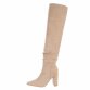 Damen Overknee-Stiefel - beige - 12 Paar