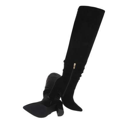 Damen Overknee-Stiefel - black