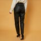 Damen Hose in Lederoptik von Denim Life - black