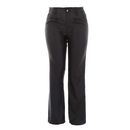 Damen Hose in Lederoptik von Denim Life - black