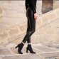 Damen Hose in Lederoptik von Denim Life - black