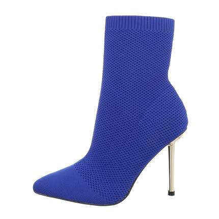 Damen High-Heel Stiefeletten - blue Gr. 36