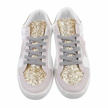 Damen Low-Sneakers - gold