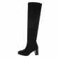 Damen Overknee-Stiefel - black Gr. 39
