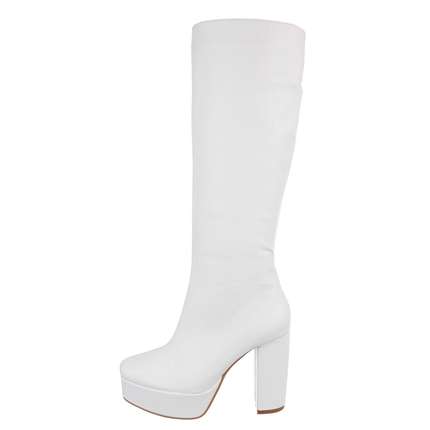 Damen High-Heel Stiefel - white