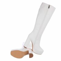 Damen High-Heel Stiefel - white