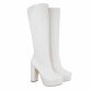 Damen High-Heel Stiefel - white