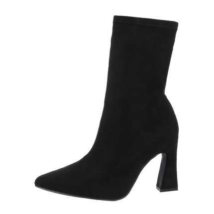 Damen High-Heel Stiefeletten - black