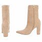 Damen High-Heel Stiefeletten - beige