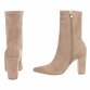 Damen High-Heel Stiefeletten - khaki - 12 Paar