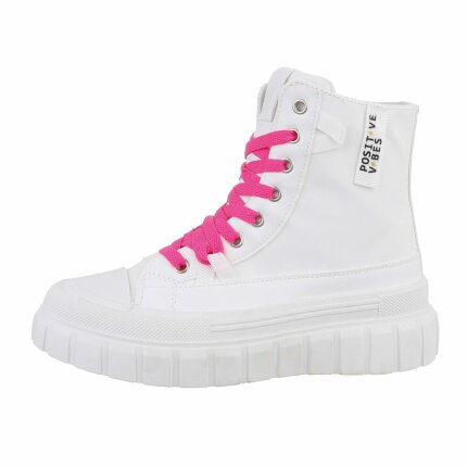 Damen Schnürstiefeletten - white