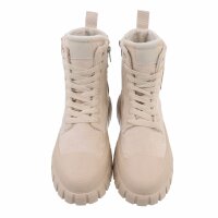 Damen Schnürstiefeletten - beige