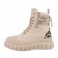 Damen Schnürstiefeletten - beige