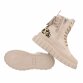 Damen Schnürstiefeletten - beige