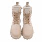 Damen Schnürstiefeletten - beige