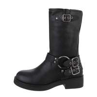 Damen Western- & Bikerboots - blackpu