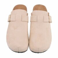 Damen Pantoletten - beige