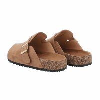 Damen Pantoletten - khaki