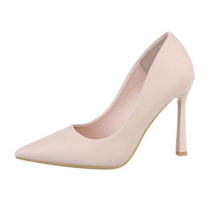 Damen High-Heel Pumps - beige Gr. 40