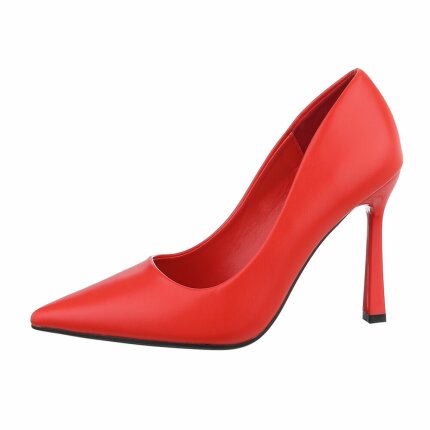 Damen High-Heel Pumps - red - 12 Paar