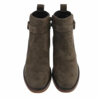 Damen High-Heel Stiefeletten - green