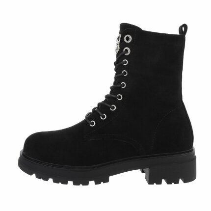 Damen Schnrstiefeletten - black - 12 Paar