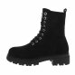 Damen Schnürstiefeletten - black - 12 Paar