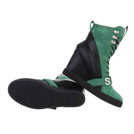 Damen Keilstiefeletten - greenblack