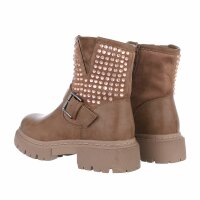 Damen Western- & Bikerboots - khaki